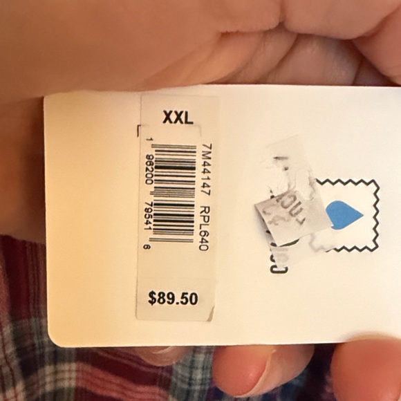 Lucky Brand Red and Blue Checkered Shirt XXL - Picture 4 of 6